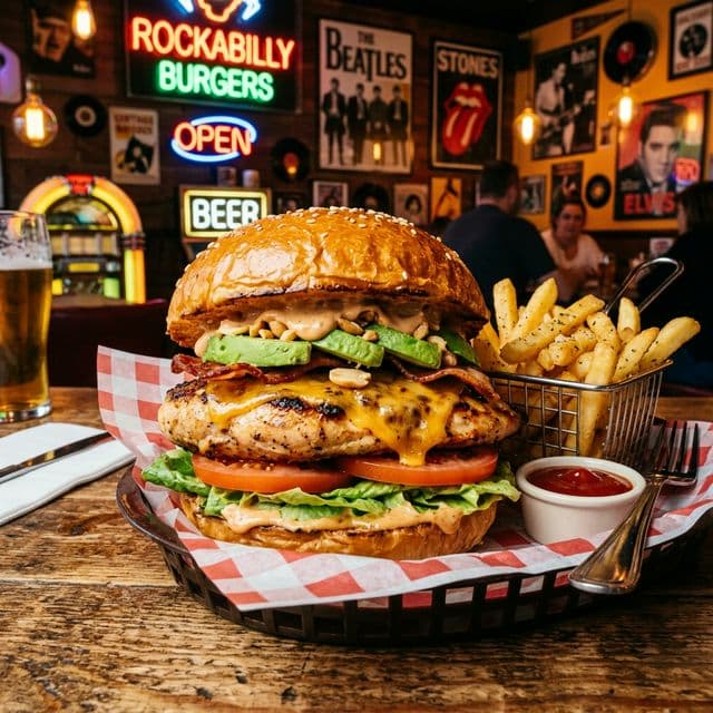 Hamburguesa de Pollo